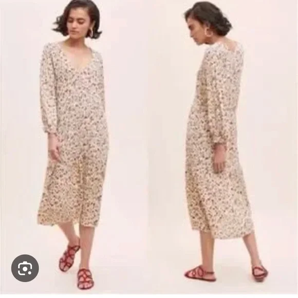 Faithfull the Brand Les Fleurs midi dress bastille floral size 6 new! - Picture 1 of 5